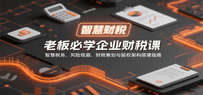老板必学企业财税课:智慧税务、风险规避、财税筹划与股权架构搭建指南-云科数创
