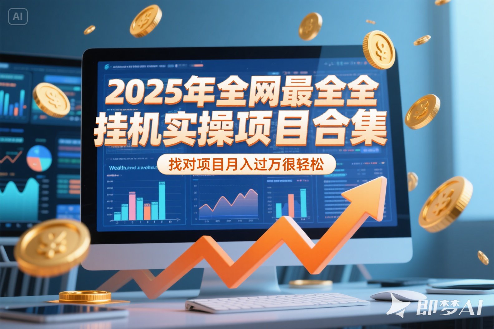 2025年挂机实操项目实操演练,挂机类型,AI直播类型,轻资产创业类型...-云科数创
