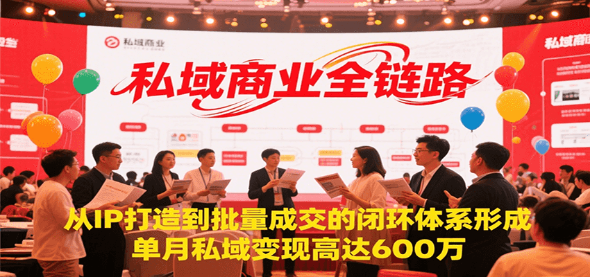 私域商业全链路,从IP打造到批量成交的闭环体系形成,单月私域变现600万-云科数创