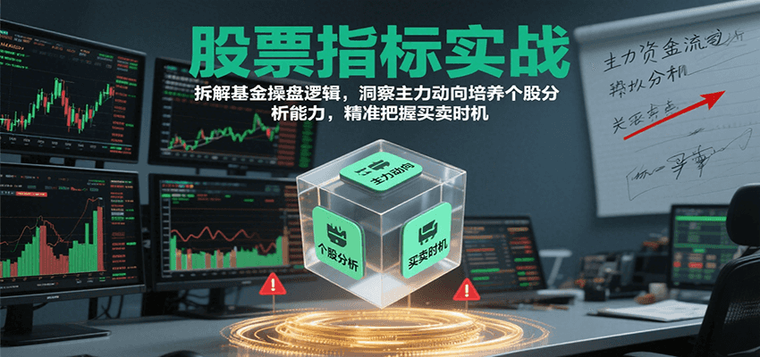 股票指标实战,基金操盘逻辑拆解,洞察主力动向培养个股分析能力把握买卖时机(更新)-云科数创