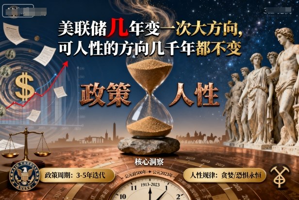 付费文章:美联储几年变一次大方向,可人性的方向几千年都不变-云科数创