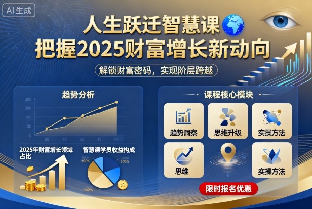 人生跃迁智慧课,把据2025财富增长新动向-云科数创