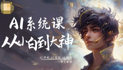 AI系统课程,从小白到大神系统学AI,AI声音-AI绘画-AI视频一门课全掌握-云科数创