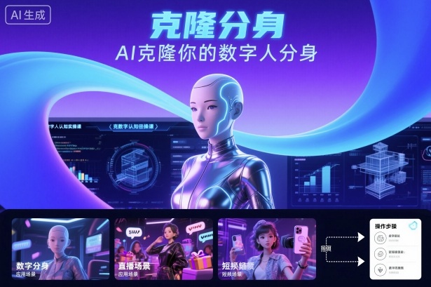 AI数字人认知实操课,克隆你的数字人分身-云科数创