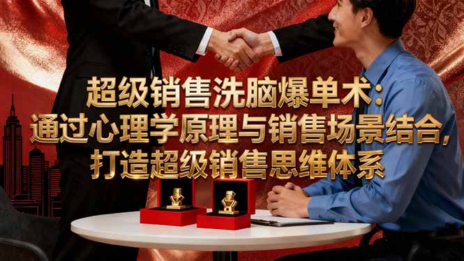 超级销售洗脑爆单术:通过心理学原理与销售场景结合,打造超级销售思维体系-云科数创
