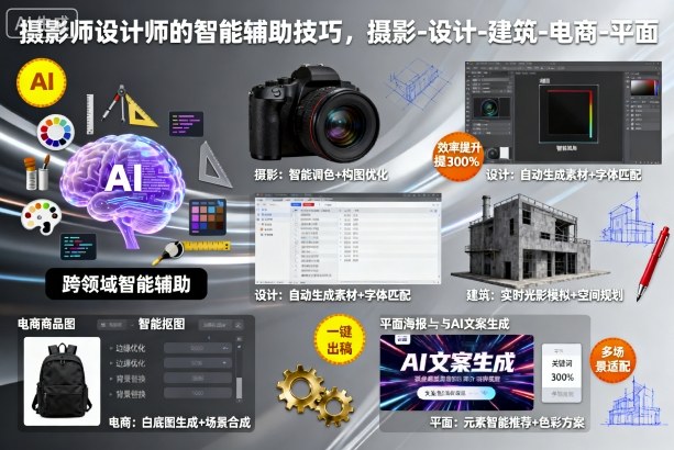 摄影师设计师的智能辅助技巧,摄影-设计-建筑-电商-平面-云科数创