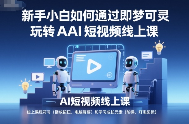 新手小白如何通过即梦可灵玩转AI短视频线上课-云科数创