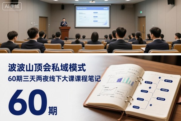 波波山顶会私域模式60期三天两夜线下大课课程笔记(文档)-云科数创