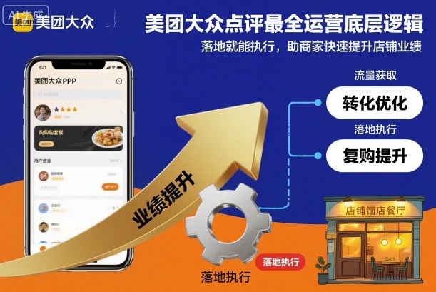 美团大众点评最全运营底层逻辑,落地就能执行,助商家快速提升店铺业绩-云科数创