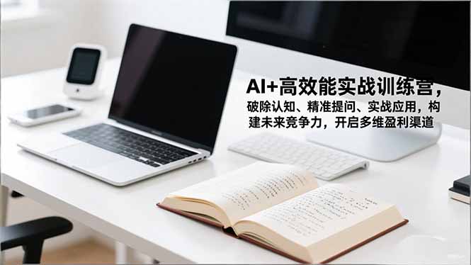 AI+高效能实战训练营,破除认知、精准提问、实战应用,构建未来竞争力,开启多维盈利渠道-云科数创