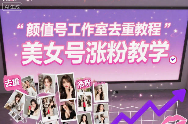 颜值号工作室去重教程，美女号涨粉教学-云科数创