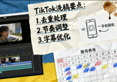 TikTok洗稿剪辑全流程课-云科数创