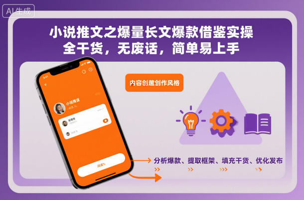 小说推文之爆量长文爆款借鉴实操，全干货，无废话，简单易上手-云科数创