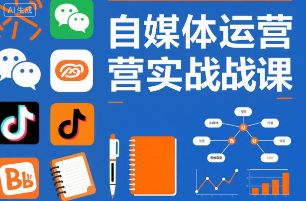 自媒体运营实战课，掌握一套系统的自媒体运营底层方法论，成为优秀的内容创作者-云科数创