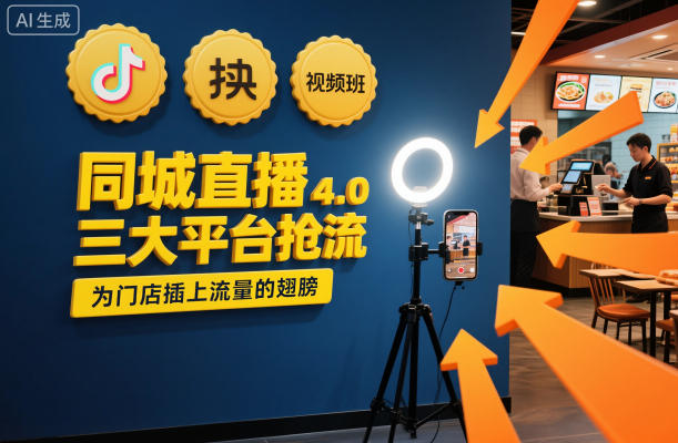 同城直播实操班4.0，三大平台抢流，为门店插上流量的翅膀-云科数创