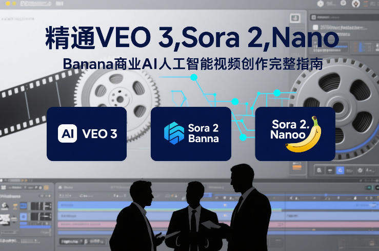 精通VEO 3，Sora 2，Nano Banana商业AI人工智能视频创作完整指南-云科数创