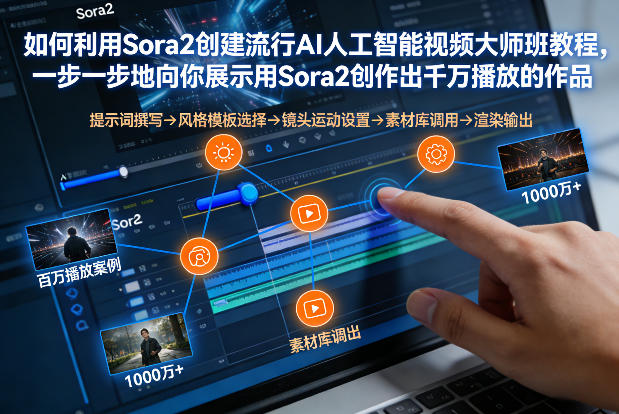 如何利用Sora2创建流行AI人工智能视频大师班，一步一步地向你展示用Sora2创作出千万播放的作品-云科数创