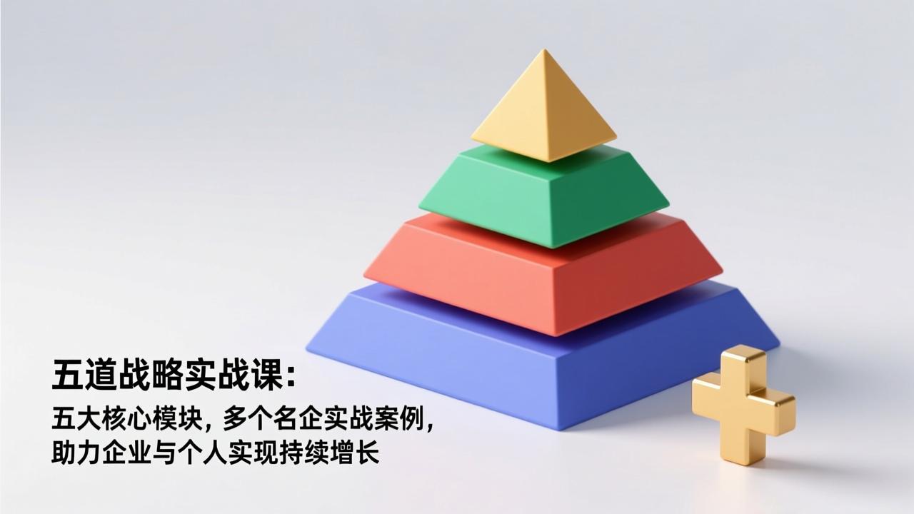 五道战略实战课：五大核心模块，多个名企实战案例，助力企业与个人实现持续增长-云科数创