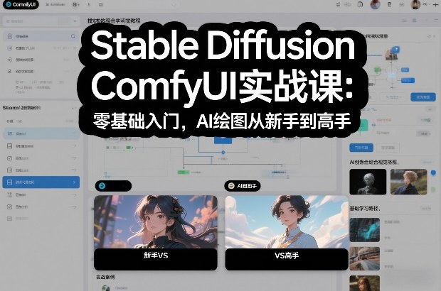 Stable Diffusion ComfyUI实战课：零基础入门，AI绘图从新手到高手-云科数创