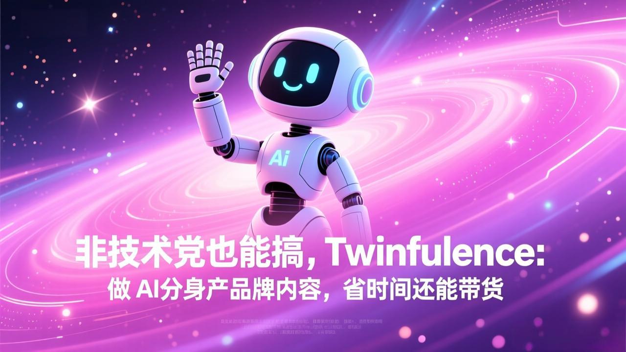 非技术党也能搞!Twinfluence:做 AI 分身产品牌内容,省时间还能带货-云科数创