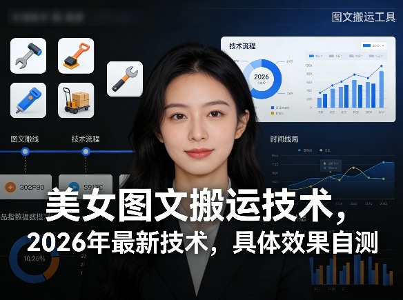 美女图文搬运技术，2026年最新技术，具体效果自测-云科数创