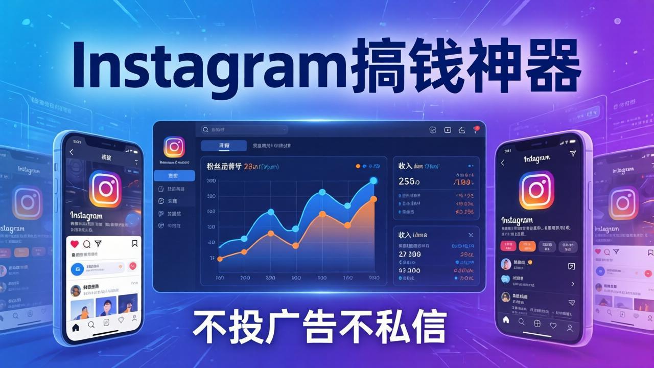 Instagram搞钱神器：月涨6万粉+月入5万刀，不投广告不私信，靠算法+低价产品-云科数创