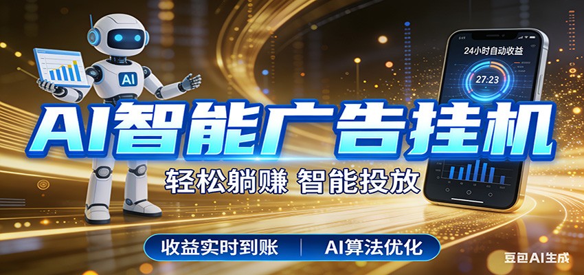 智能广告挂机新时代，利用碎片化时间实现稳定被动收益，AI帮你持续盈利-云科数创
