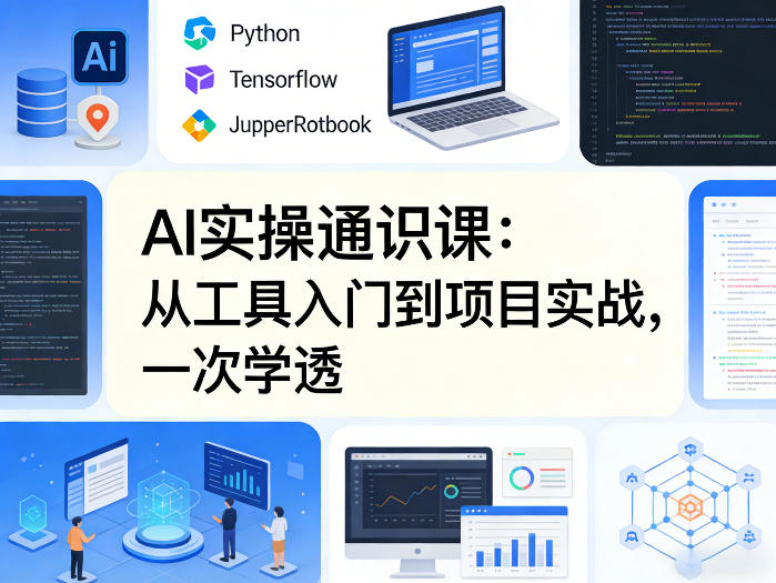 AI实操通识课，从工具入门到项目实战，一次学透-云科数创