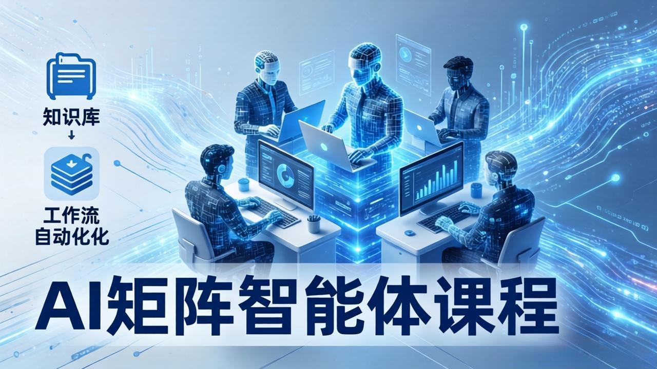 AI矩阵智能体实战：100个数字员工批量生产内容，文本知识库+工作流自动化全搞定-云科数创