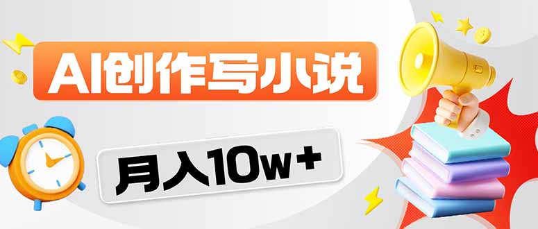 2026风口项目AI写小说 轻松实现月入10w+-云科数创
