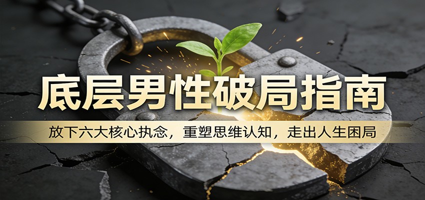 底层男性破局指南：放下六大核心执念，重塑思维认知，走出人生困局-云科数创