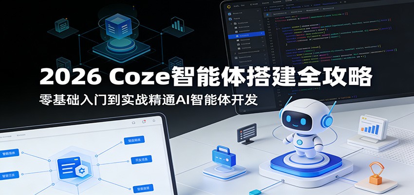 2026 Coze智能体搭建全攻略：零基础入门到实战精通AI智能体开发-云科数创