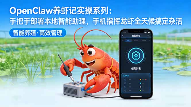 OpenClaw养虾记实操系列-更新：手把手部署本地智能助理，手机指挥龙虾全天候搞定杂活-云科数创