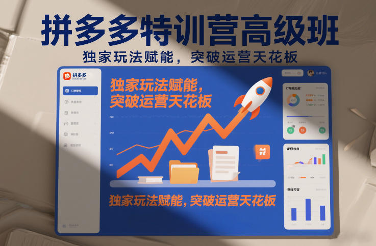 拼多多特训营高阶班，独家玩法赋能，突破运营天花板(更新26年4月1日)-云科数创