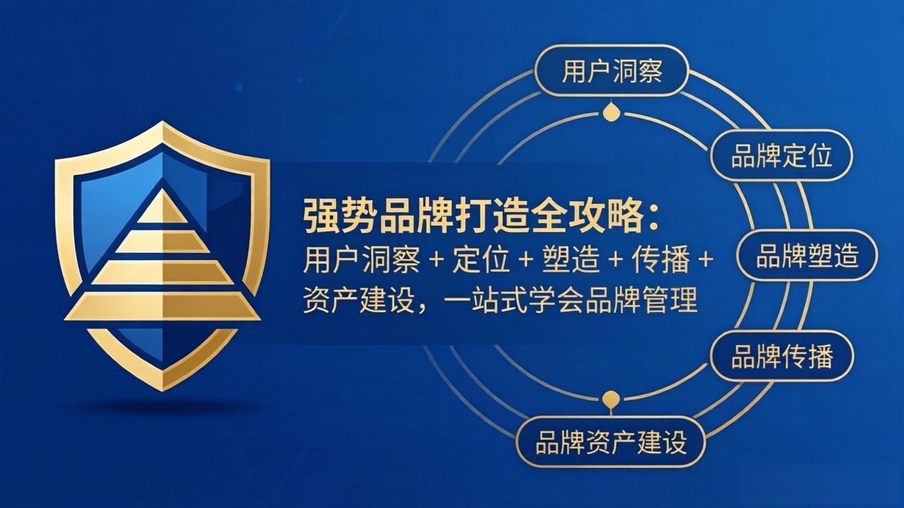 强势品牌打造全攻略:用户洞察 + 定位 + 塑造 + 传播 + 资产建设,一站式学会品牌管理-云科数创