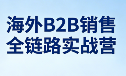 雨哥·海外B2B销售全链路实战营-云科数创