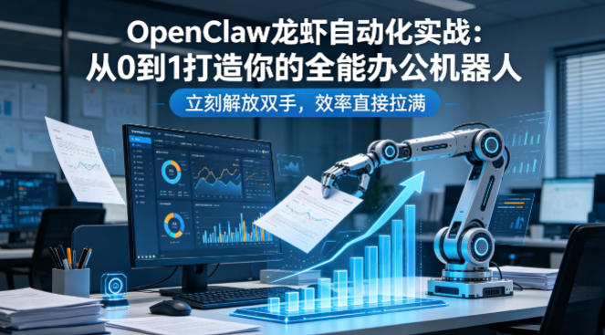 OpenClaw龙虾自动化实战：从0到1打造你的全能办公机器人，立刻解放双手，效率直接拉满-云科数创