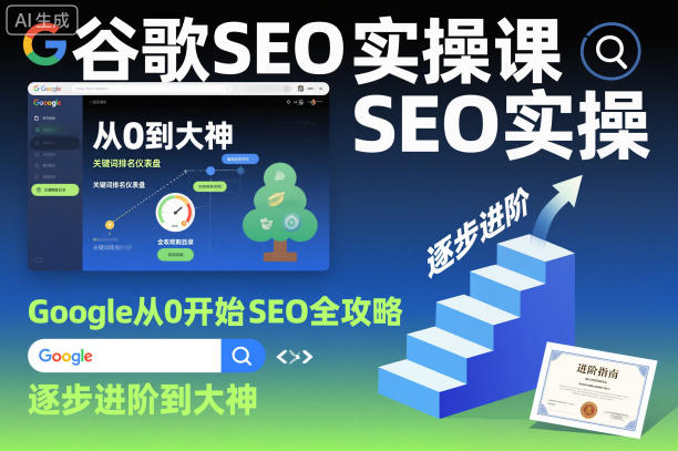谷歌SEO实操课，Google从0开始SEO全攻略，逐步进阶到大神(更新26年)-云科数创