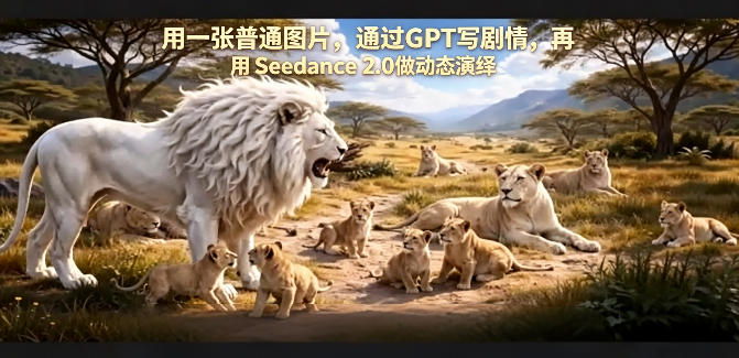 用一张普通图片，通过GPT写剧情，再用Seedance 2.0做动态演绎，居然能生成迪士尼风格搞笑动画-云科数创