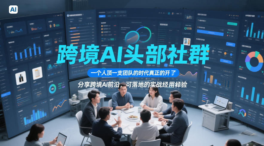 跨境AI头部社群，一个人顶一支团队的时代真正的开始了，分享跨境AI前沿，可落地的实战经验(更新4月22日)-云科数创