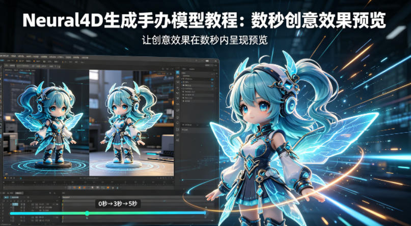 Neural4D生成手办模型教程,让创意效果在数秒内呈现预览-云科数创