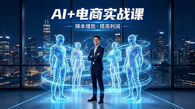AI+电商实战课,1人+N个AI 智能体,把SOP变AI员工,实现降本增效提高利润-云科数创