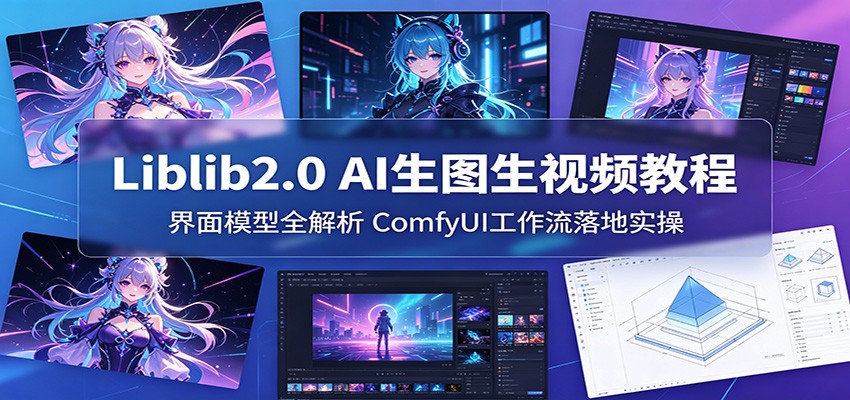 Liblib2.0 AI生图生视频教程:界面模型全解析,ComfyUI工作流落地实操-云科数创