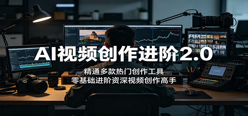 AI视频创作进阶2.0:精通多款热门创作工具,零基础进阶资深视频创作高手-云科数创