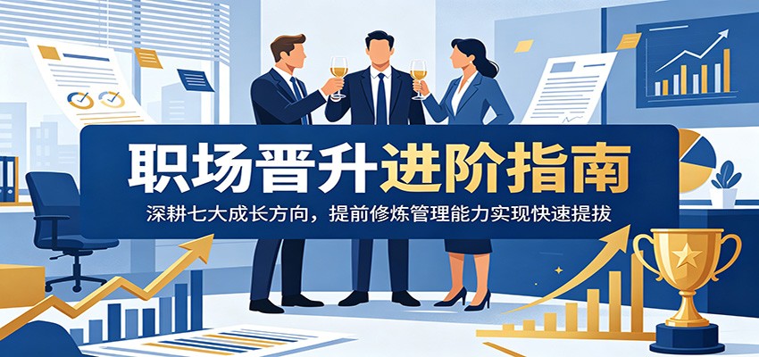 职场晋升进阶指南:深耕七大成长方向,提前修炼管理能力实现快速提拔-云科数创