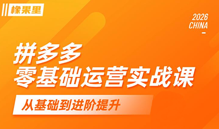 仙道电商·拼多多零基础运营实战课-云科数创