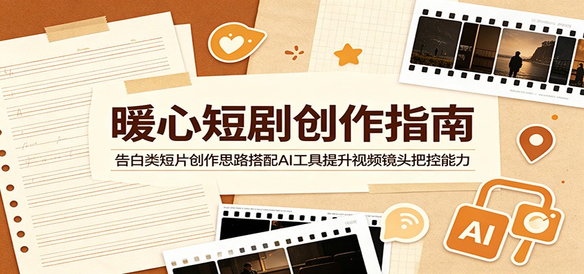 暖心短剧创作指南:告白类短片创作思路搭配AI工具提升视频镜头把控能力-云科数创