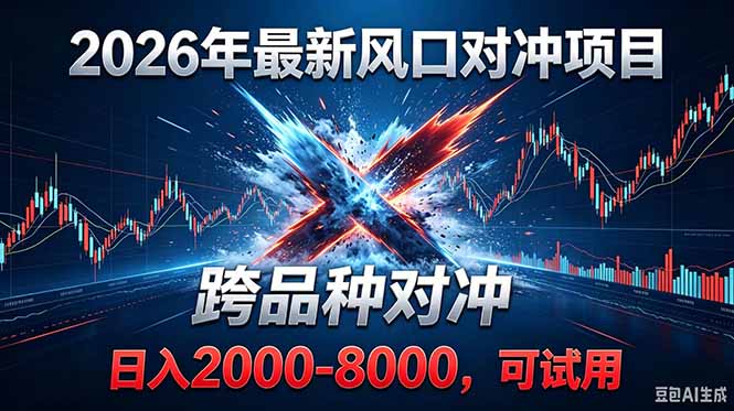 2026创业新风口!最新对冲!跨品种对冲!日收益2000-6000+-云科数创