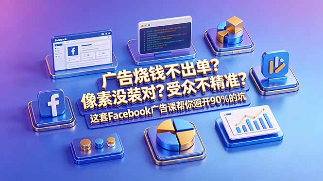 广告烧钱不出单?像素没装对?受众不精准?这套Facebook广告课帮你避开90%的坑-原创双语字幕-云科数创