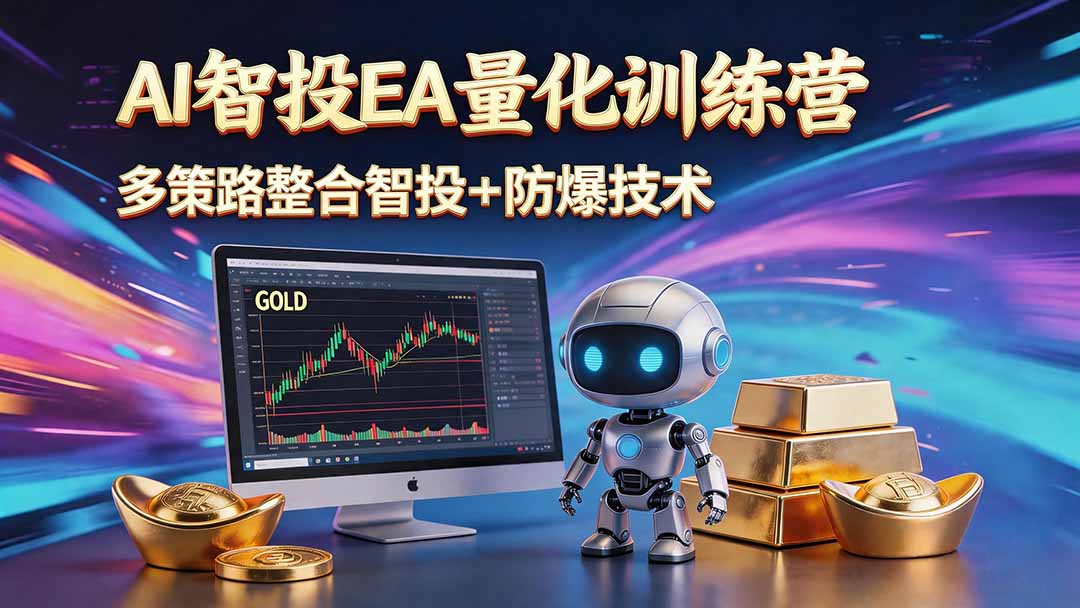 AI智投EA量化运营技术,自动化黄金操盘技术,小白也可以轻松上手日入1000+-云科数创